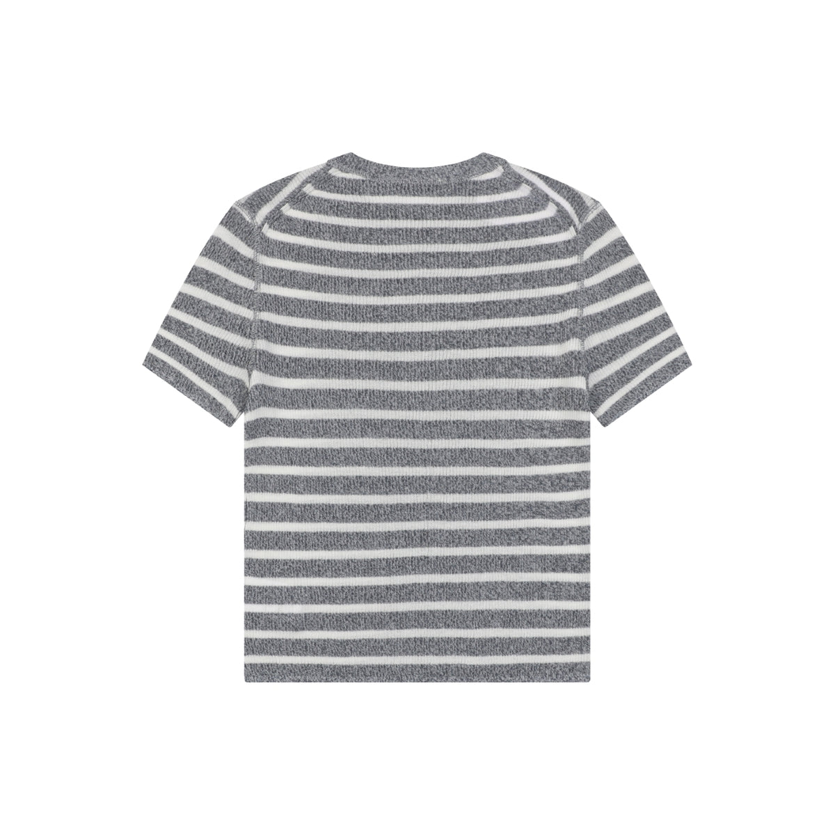 Dior Christian Dior Grey White Stripe Jacquard Short Sleeve Tee
