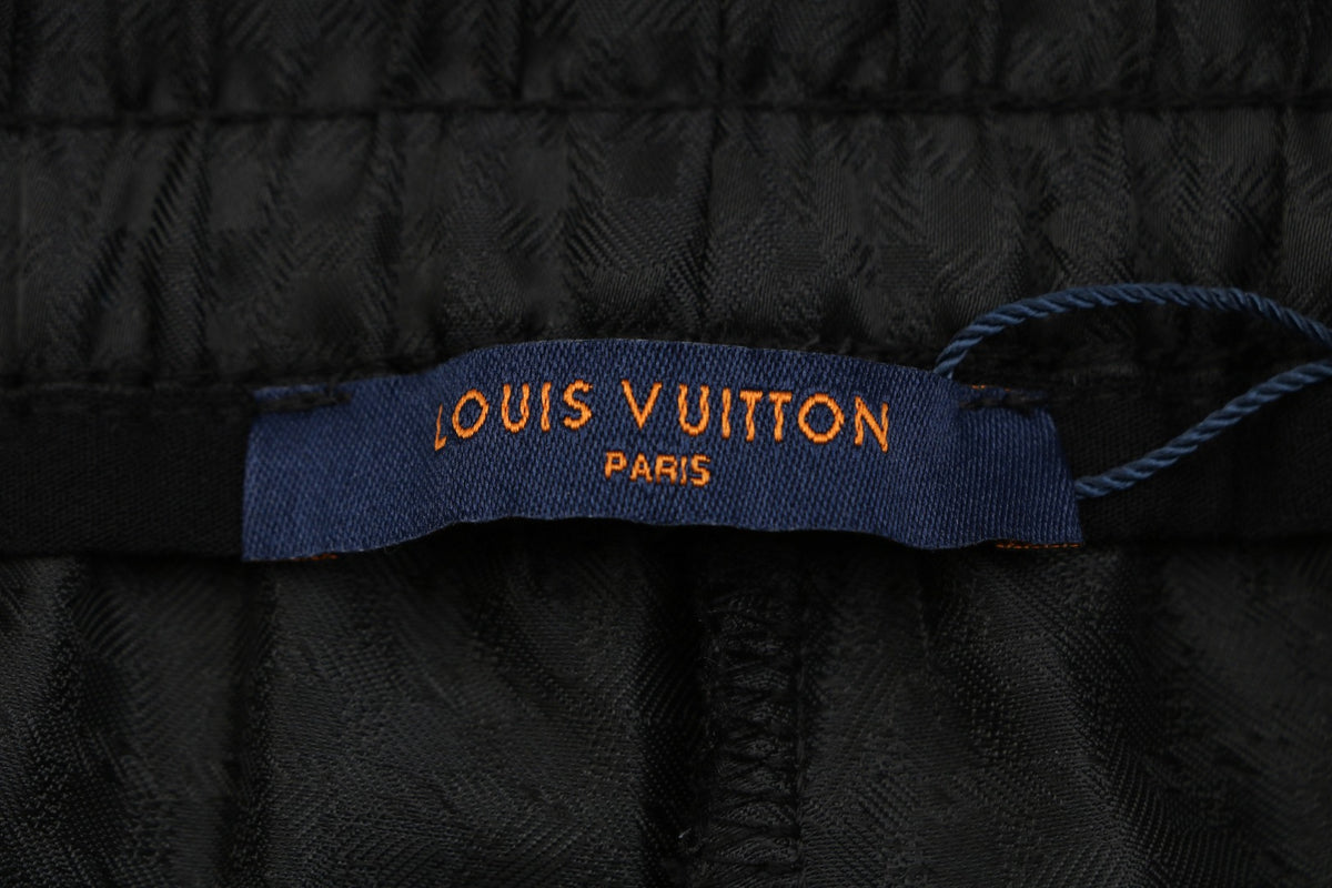 Louis Vuitton Light Shadow Checkerboard Shorts Black