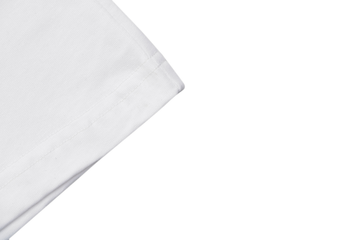 LV Cherry Blossom Graffiti Print Short Sleeve Tee — White