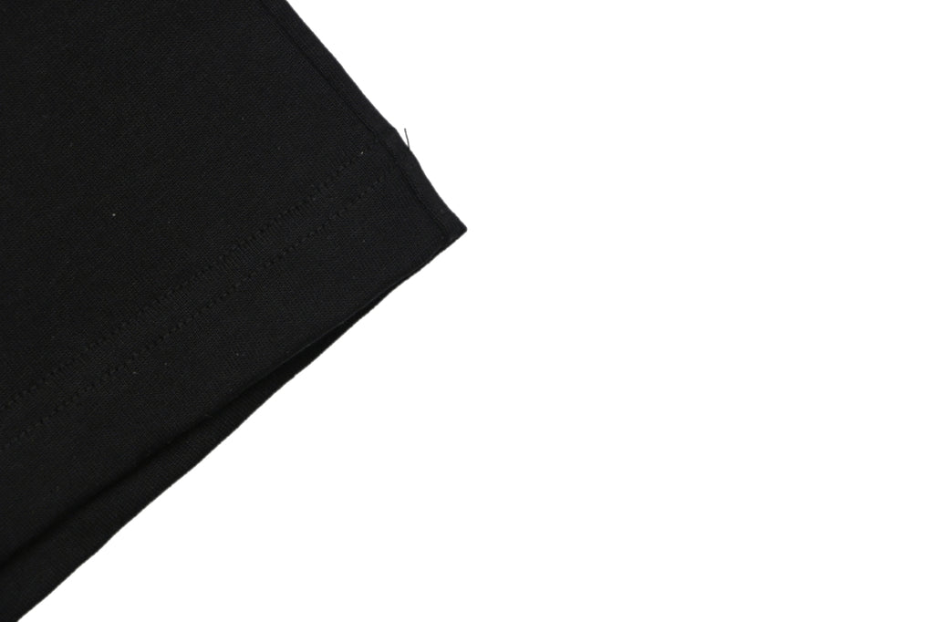 LV Dark Red Diamond Graffiti Print Short Sleeve Tee — Black