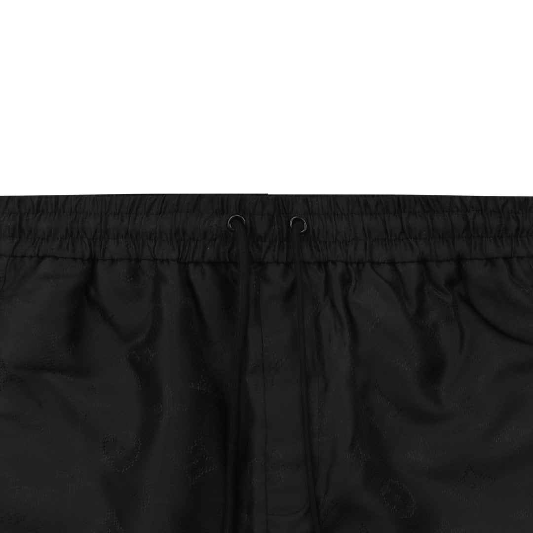 LV Micro Dot Monogram Jacquard Nylon Shorts — Black