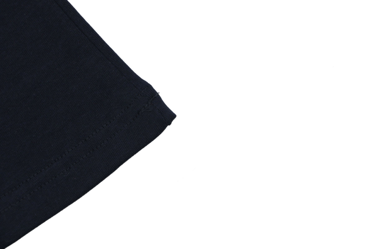Balenciaga x Adidas Reversible Three-Stripe Logo Short Sleeve Tee — Navy