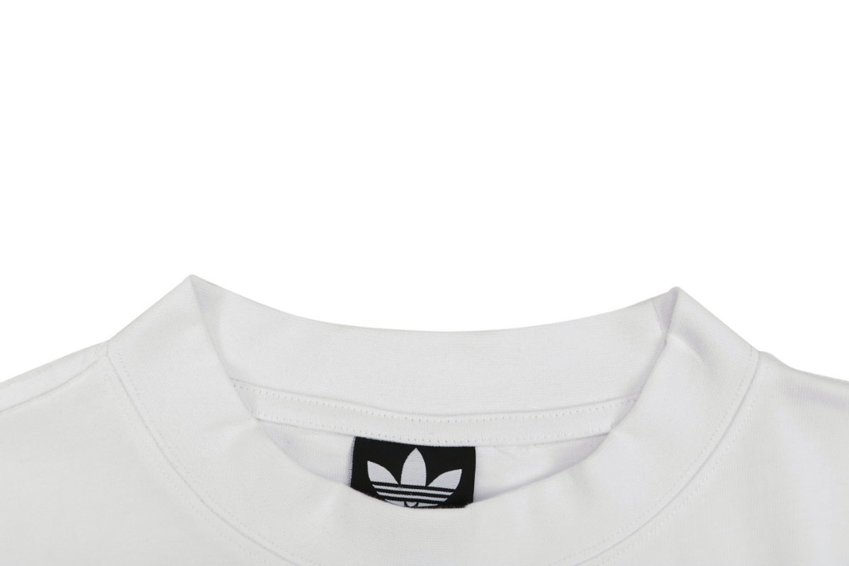 Balenciaga x Adidas Reversible Three-Stripe Logo Short Sleeve Tee — White