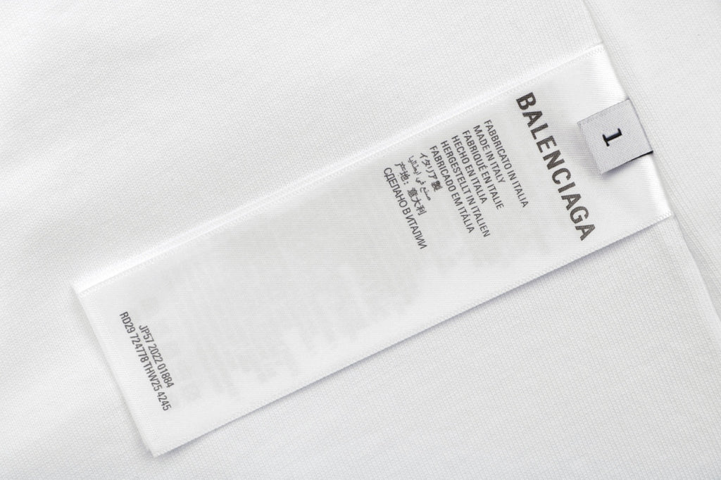 Balenciaga x Adidas Reversible Three-Stripe Logo Short Sleeve Tee — White