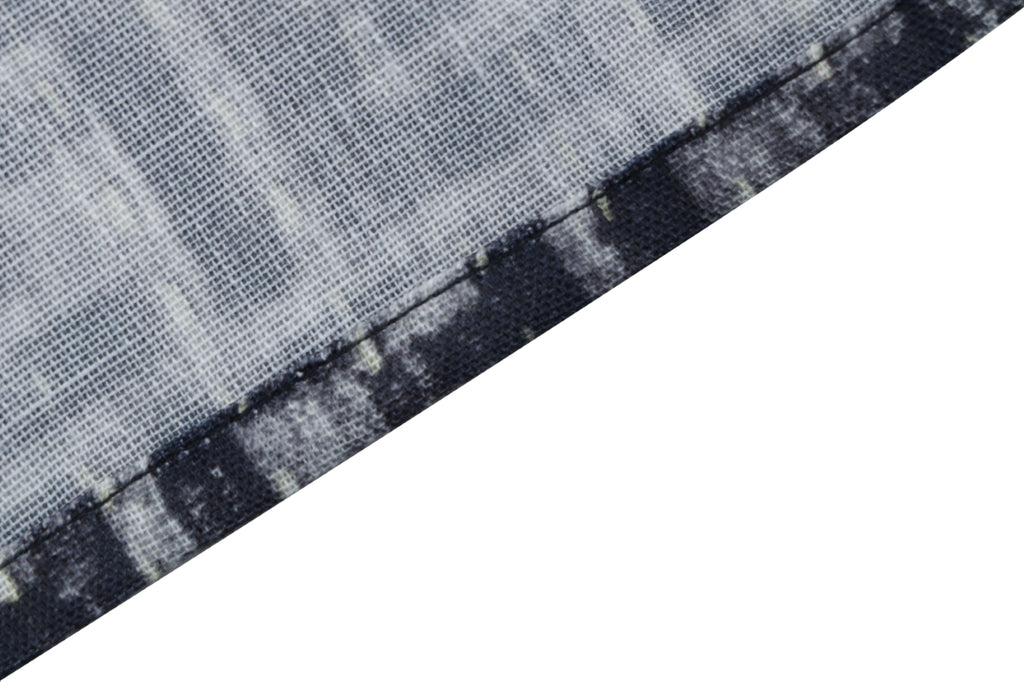 Fendi All-Over FF Monogram Print Short Sleeve Shirt — Gray Blue