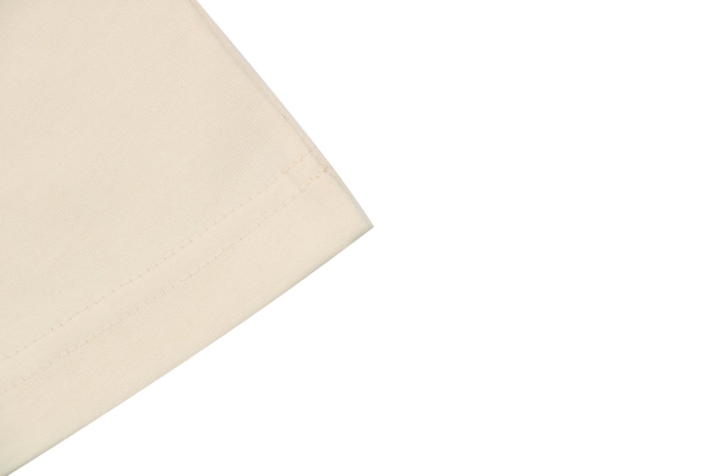 Gucci Registered Logo ‘Made in Italy’ Print Short Sleeve Tee — Cream