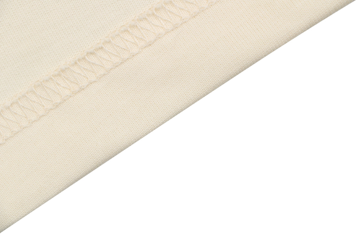 Gucci Registered Logo ‘Made in Italy’ Print Short Sleeve Tee — Cream