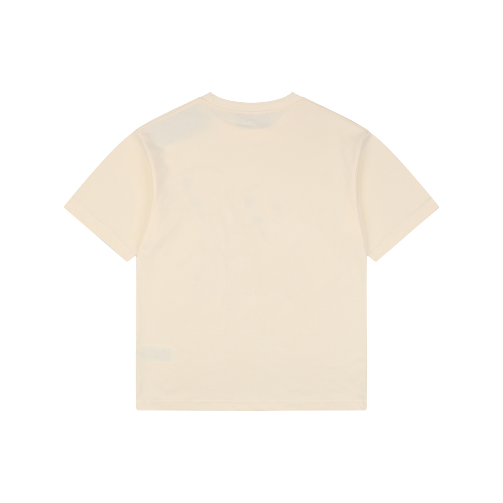 Gucci Registered Logo ‘Made in Italy’ Print Short Sleeve Tee — Cream