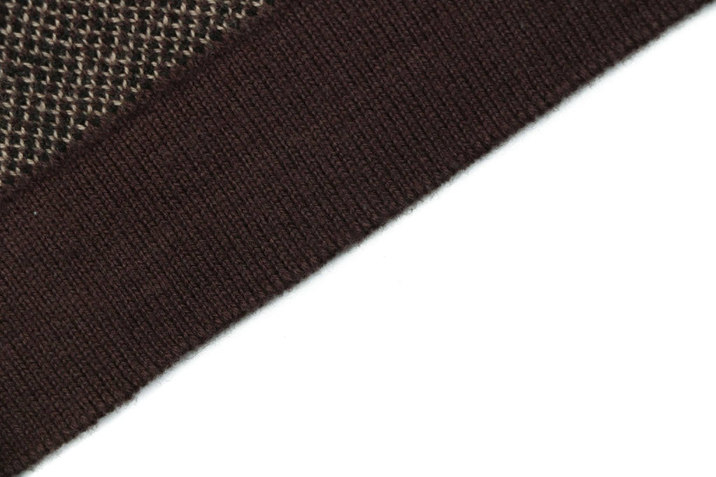 LV Monogram Jacquard Lateral Gradient Short Sleeve Tee — Brown