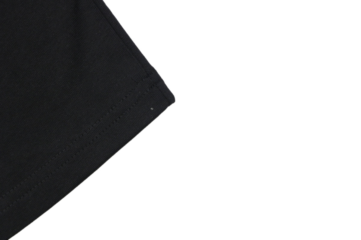 Dior CD Letter Spray Paint Embroidery Short Sleeve Tee – Black