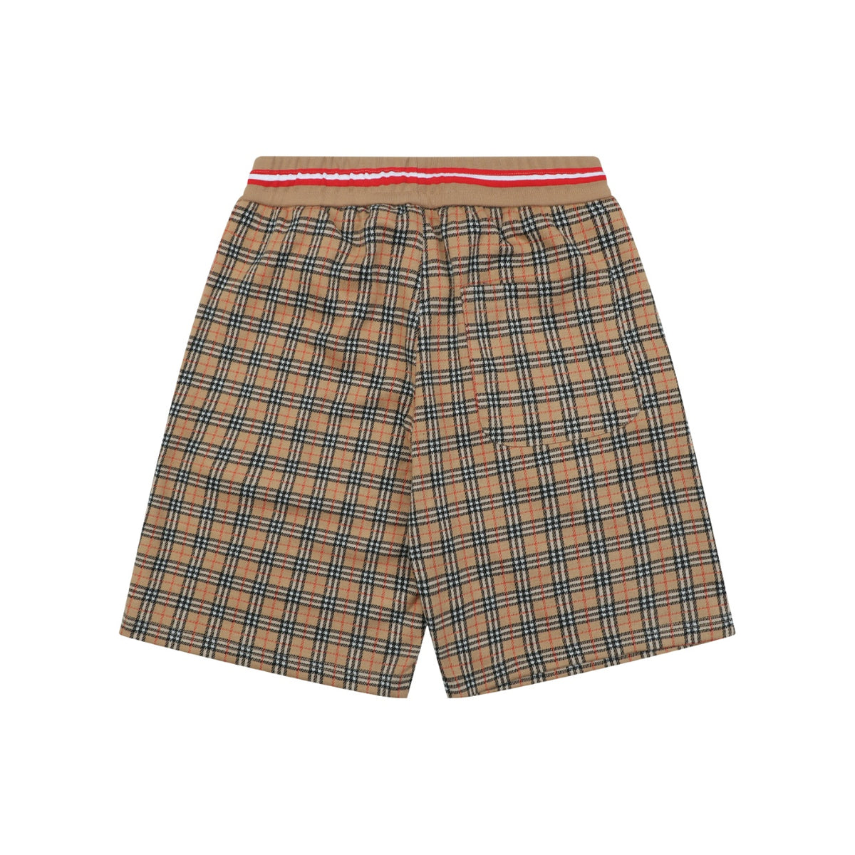 Burberry Mini Logo Equestrian Knight Check Jacquard Shorts – Camel