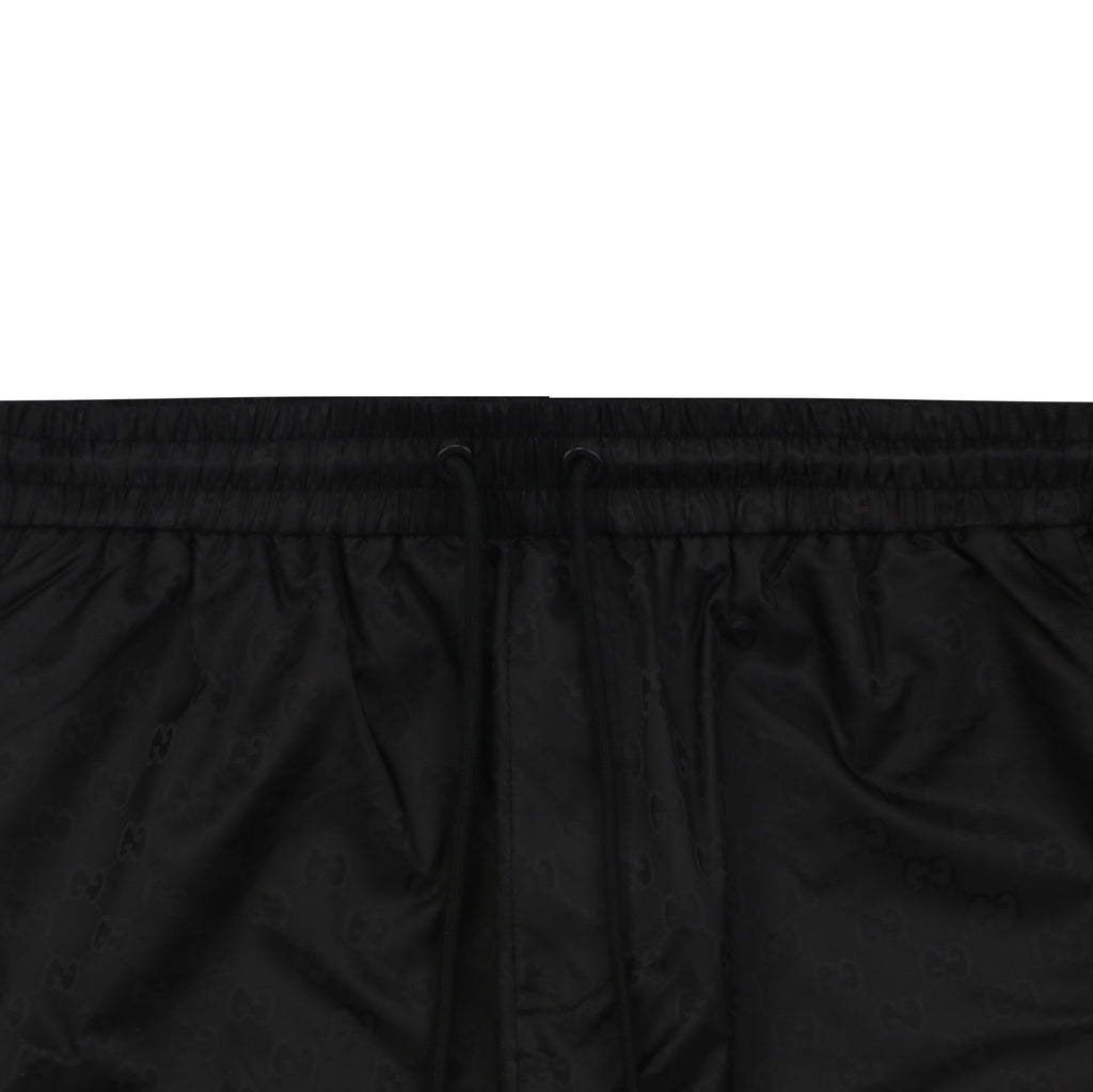 Gucci Double G Tonal Monogram Nylon Shorts – Black