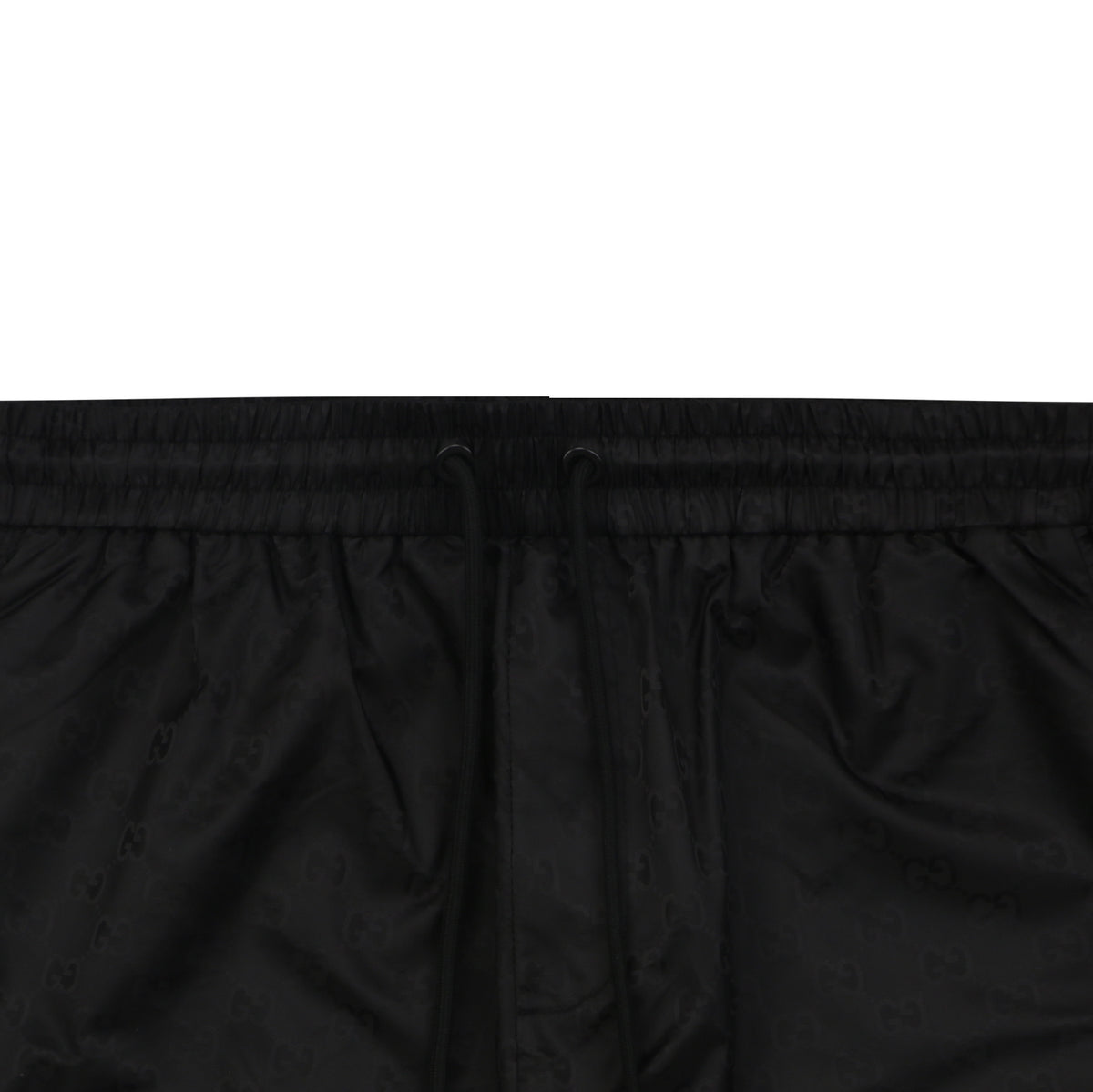 Gucci Double G Tonal Monogram Nylon Shorts – Black
