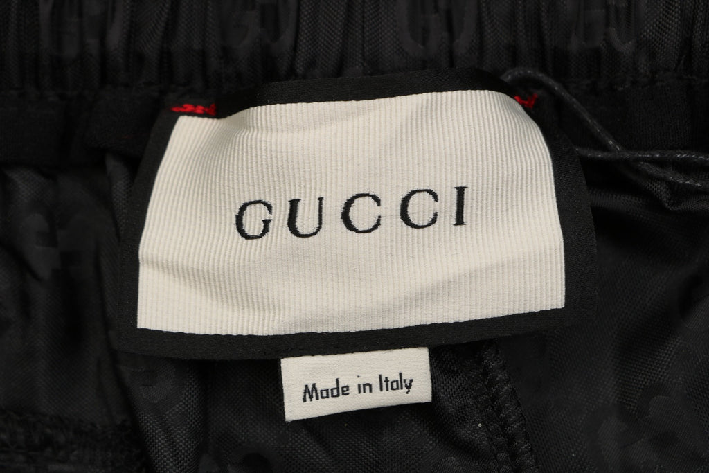 Gucci Double G Tonal Monogram Nylon Shorts – Black