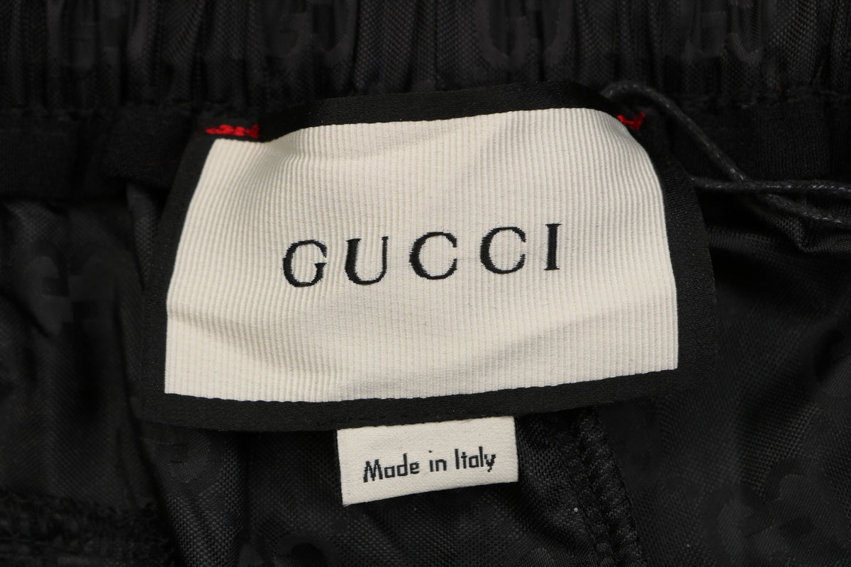 Gucci Double G Tonal Monogram Nylon Shorts – Black