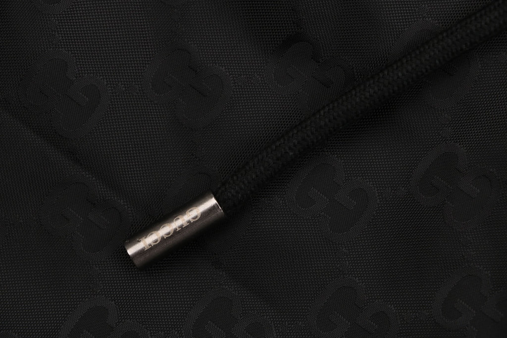 Gucci Double G Tonal Monogram Nylon Shorts – Black