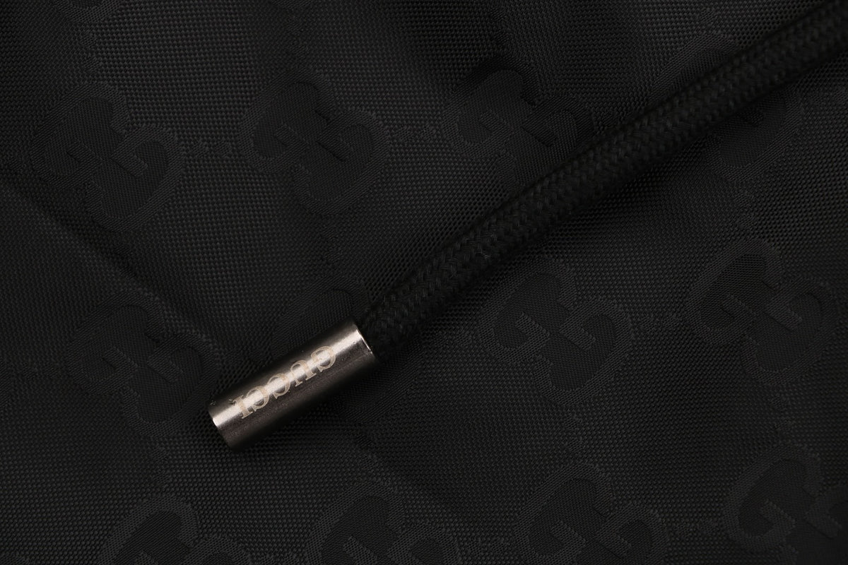 Gucci Double G Tonal Monogram Nylon Shorts – Black