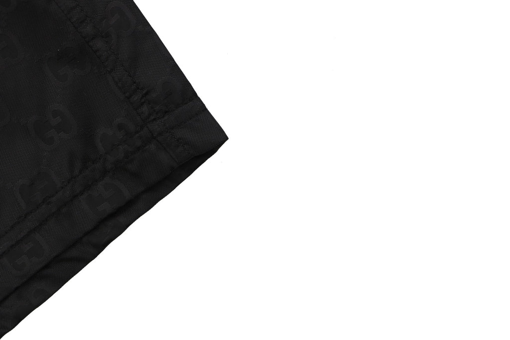 Gucci Double G Tonal Monogram Nylon Shorts – Black