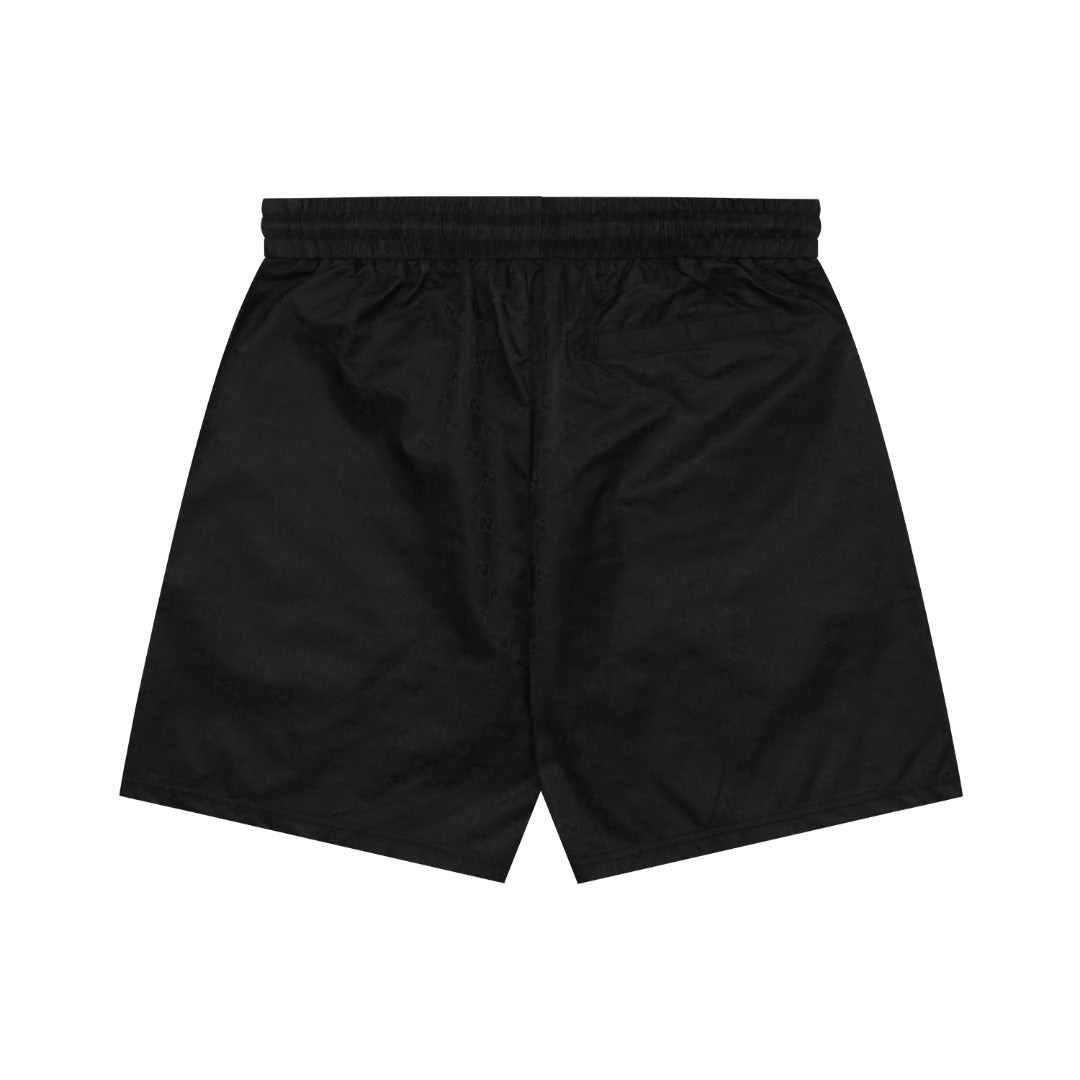 Gucci Double G Tonal Monogram Nylon Shorts – Black