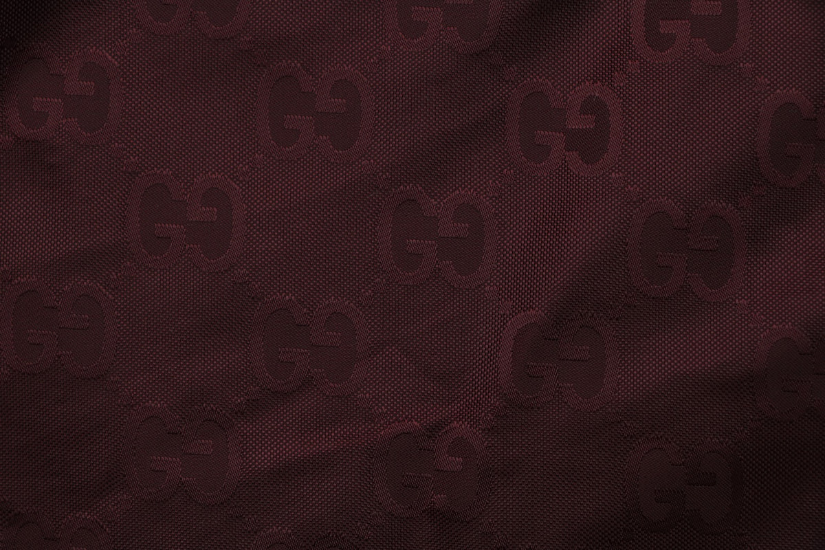 Gucci Double G Tonal Monogram Nylon Shorts – Burgundy