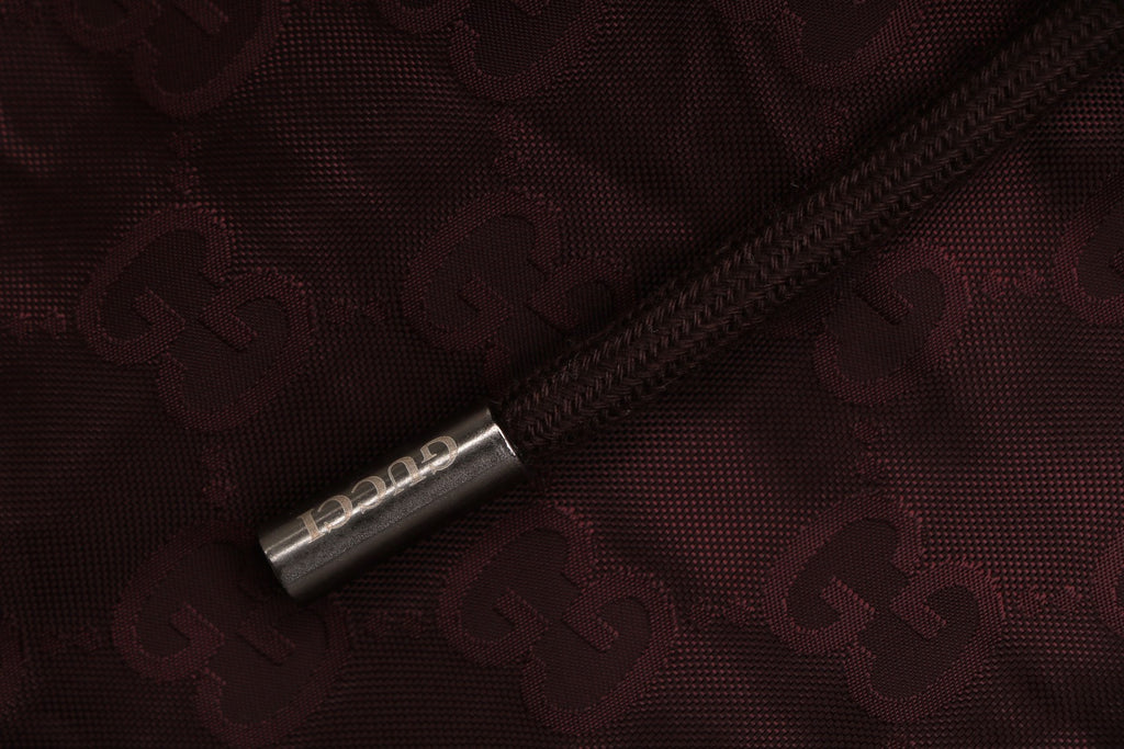 Gucci Double G Tonal Monogram Nylon Shorts – Burgundy