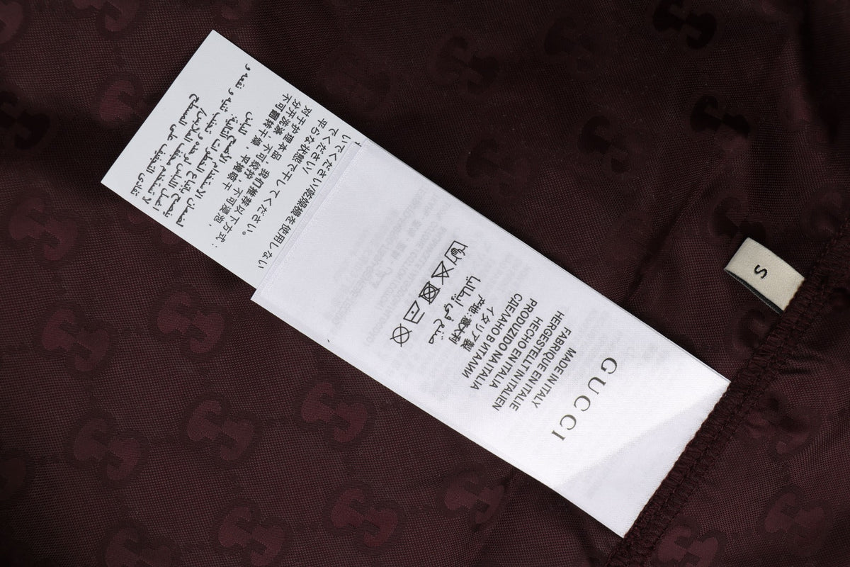 Gucci Double G Tonal Monogram Nylon Shorts – Burgundy