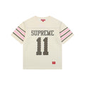 Supreme No.11 Crystal Rhinestone Football Jersey Tee – Cream