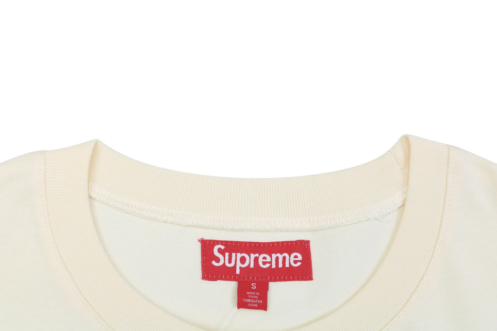 Supreme No.11 Crystal Rhinestone Football Jersey Tee – Cream