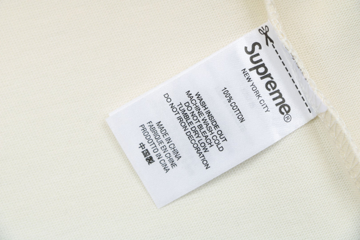 Supreme No.11 Crystal Rhinestone Football Jersey Tee – Cream