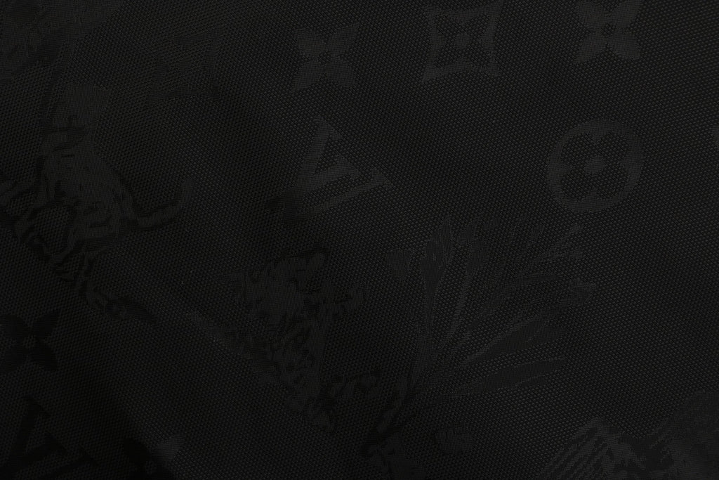 LV Landscape Silhouette Monogram Nylon Shorts – Black