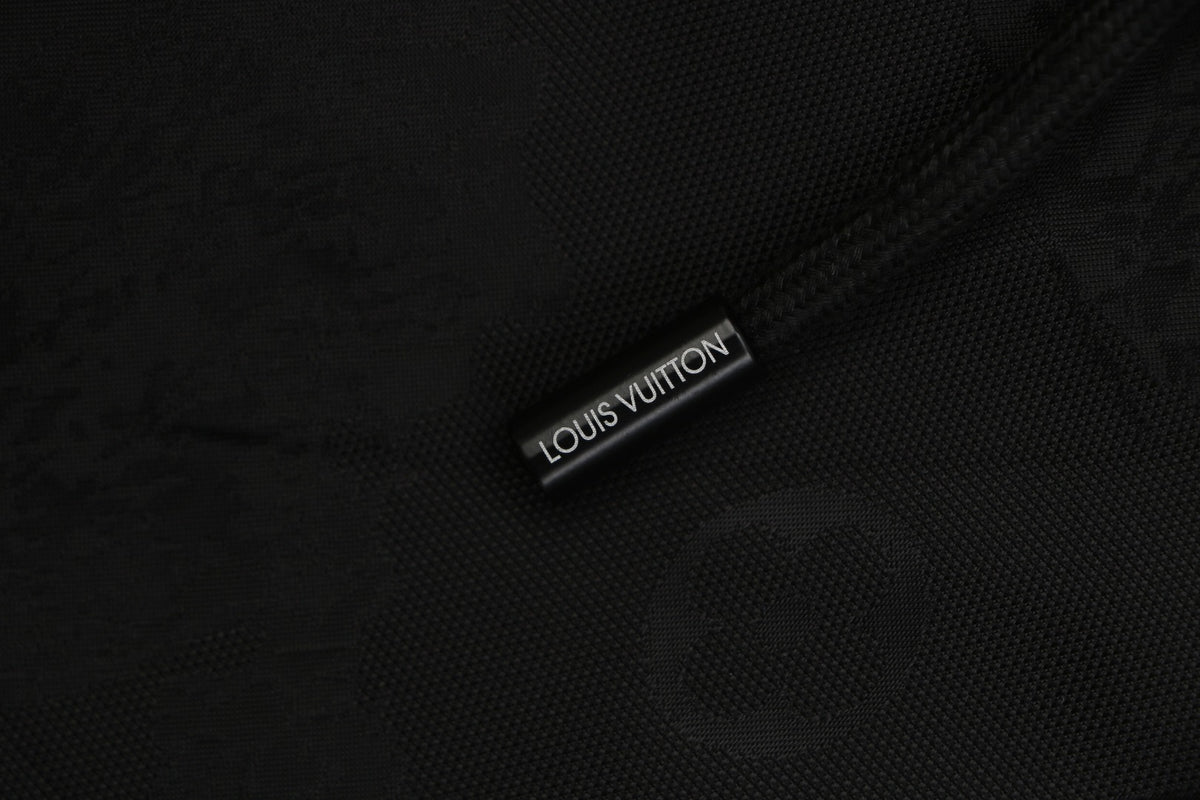 LV Landscape Silhouette Monogram Nylon Shorts – Black