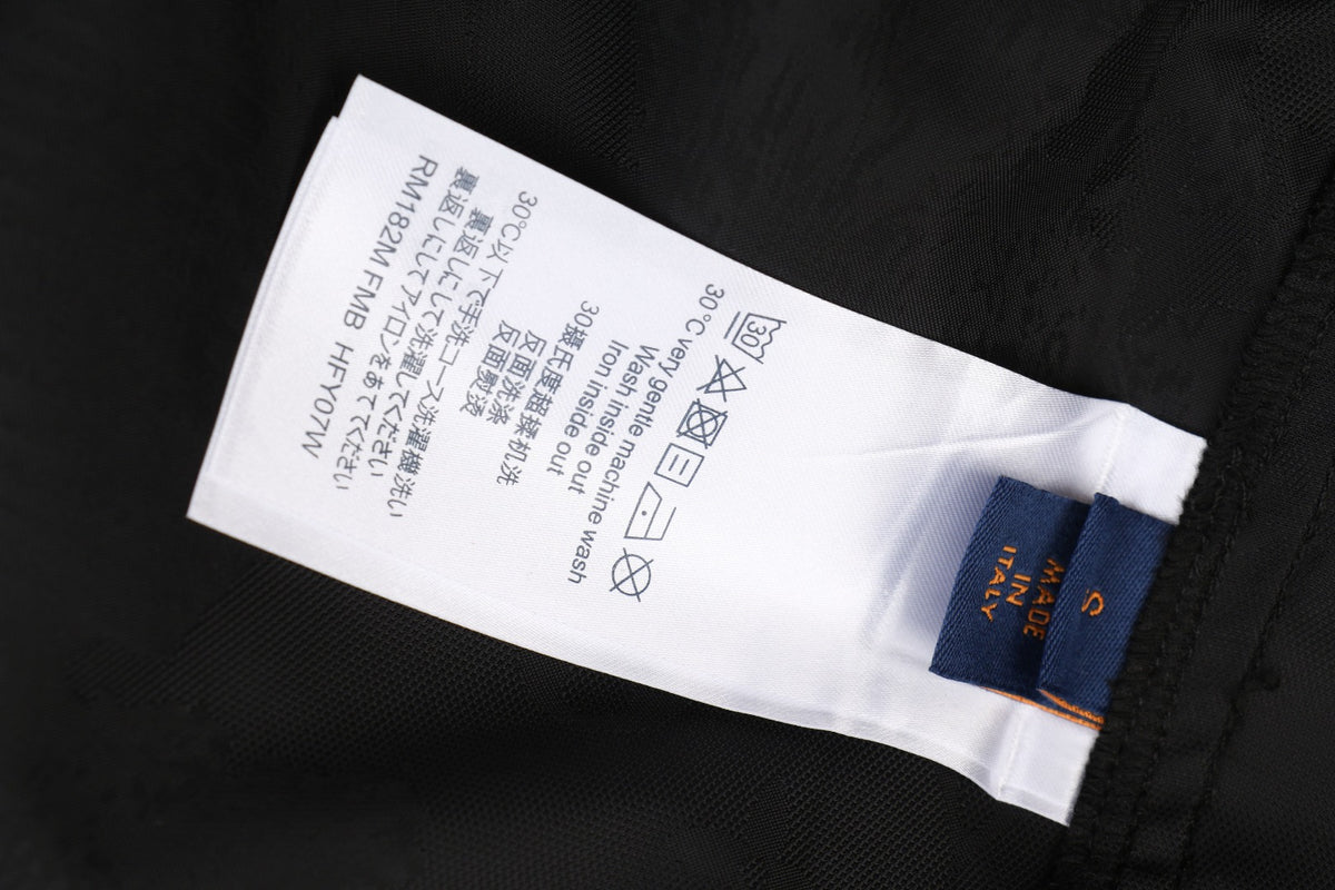 LV Landscape Silhouette Monogram Nylon Shorts – Black