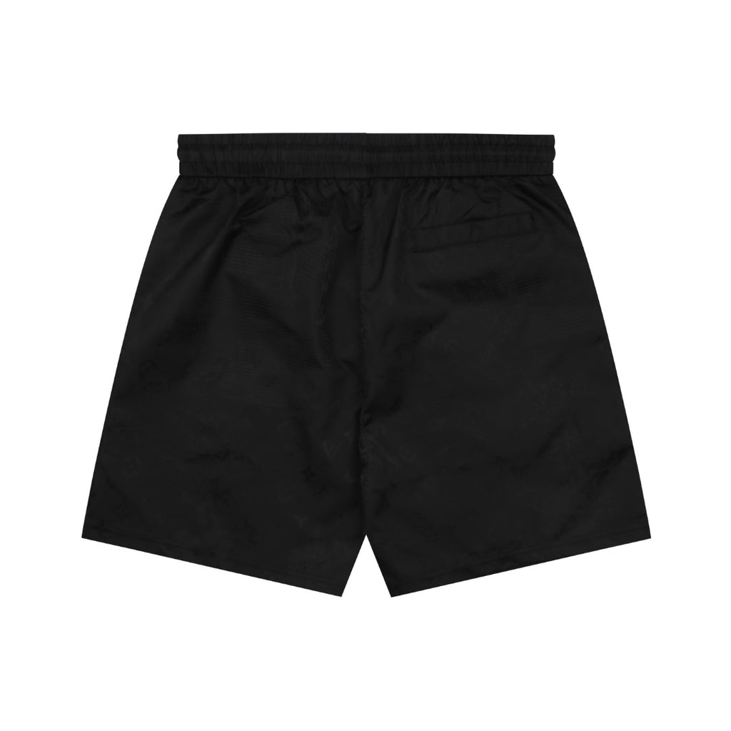 LV Landscape Silhouette Monogram Nylon Shorts – Black