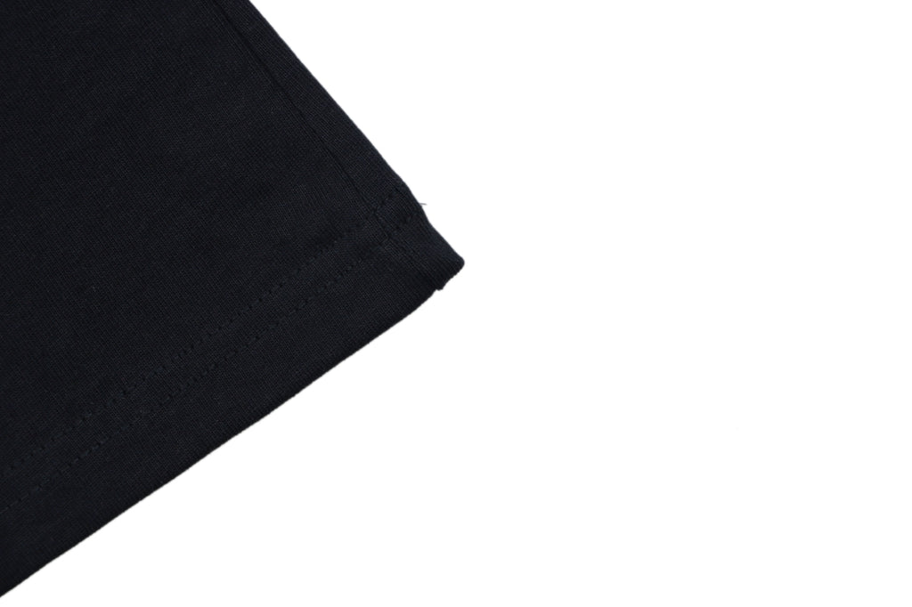 Balenciaga Double Ring Colorblock Stripe Short Sleeve Tee – Black