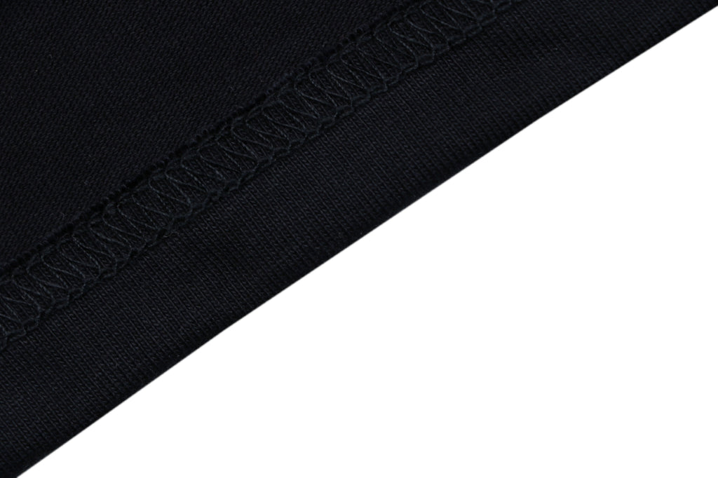 Balenciaga Double Ring Colorblock Stripe Short Sleeve Tee – Black