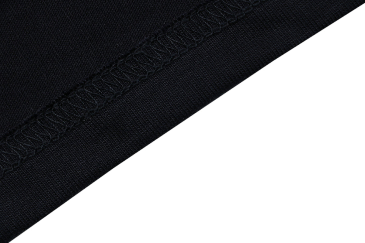 Balenciaga Double Ring Colorblock Stripe Short Sleeve Tee – Black