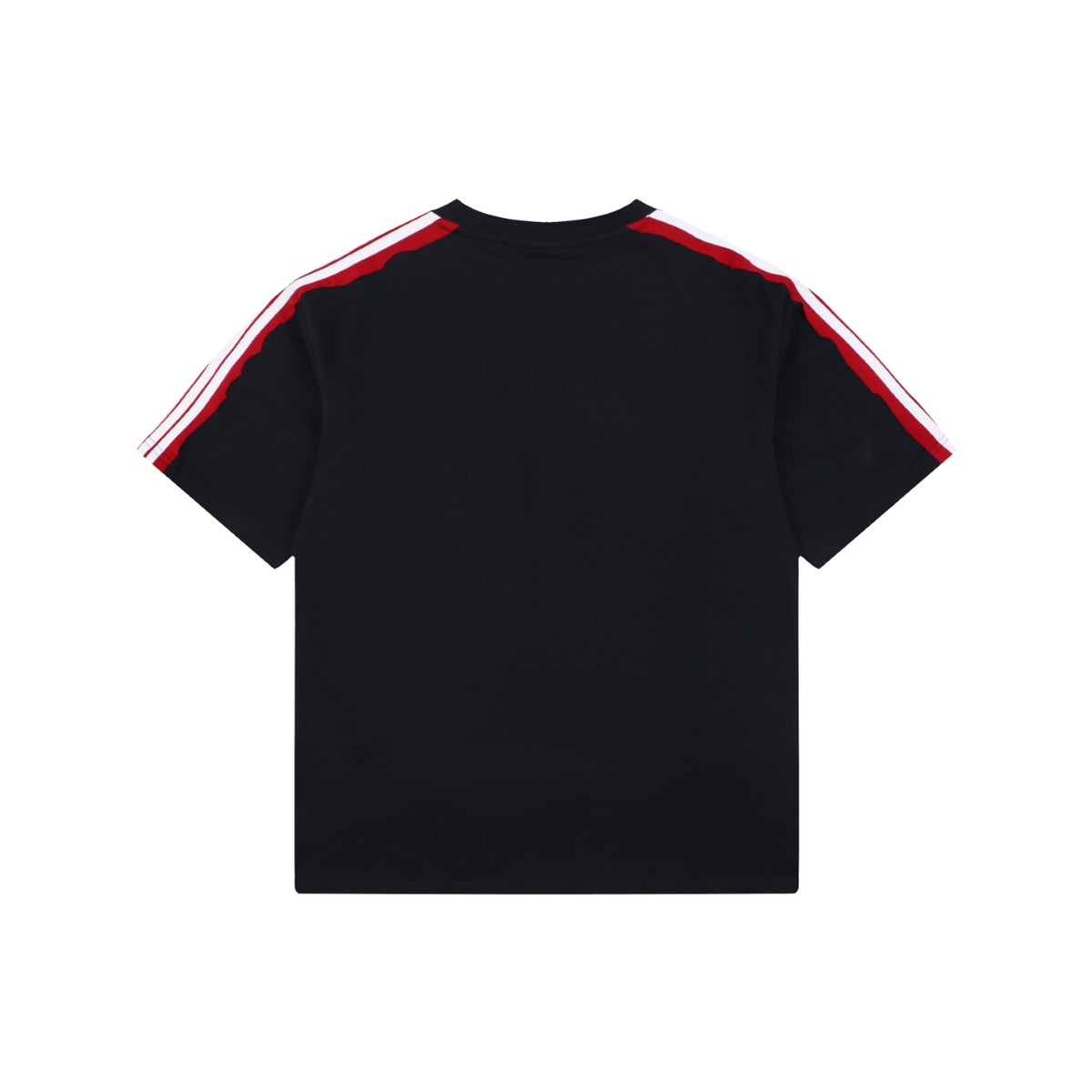 Balenciaga Double Ring Colorblock Stripe Short Sleeve Tee – Black