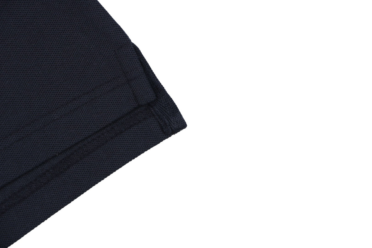 Burberry Oversized TB Monogram Silicone Logo Polo Shirt – Navy