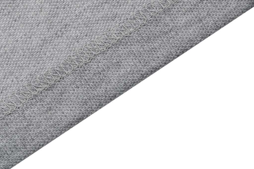 Burberry Oversized TB Monogram Silicone Logo Polo Shirt – Grey