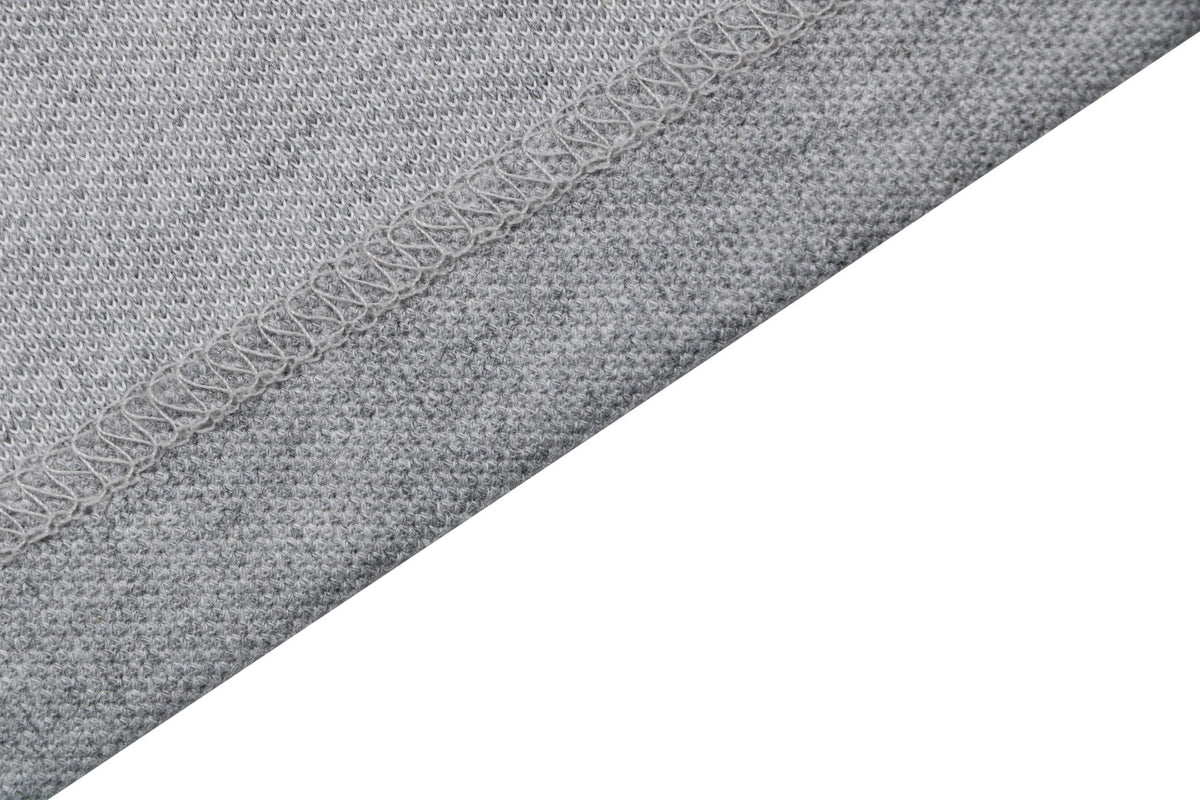 Burberry Oversized TB Monogram Silicone Logo Polo Shirt – Grey