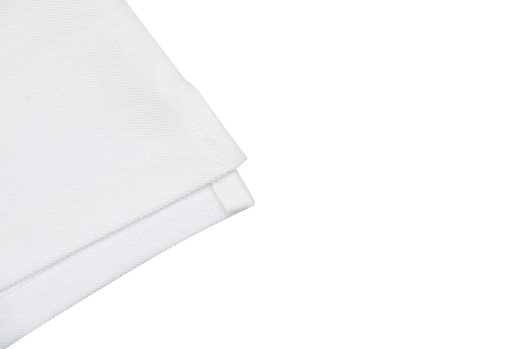 Burberry Oversized TB Monogram Silicone Logo Polo Shirt – White