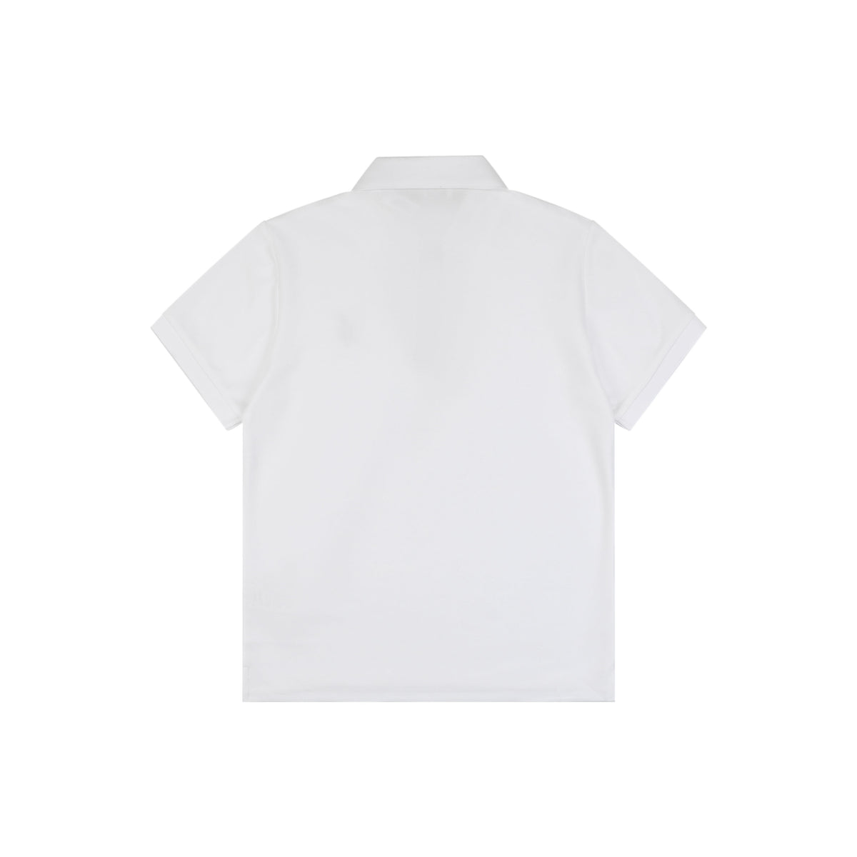Burberry Oversized TB Monogram Silicone Logo Polo Shirt – White