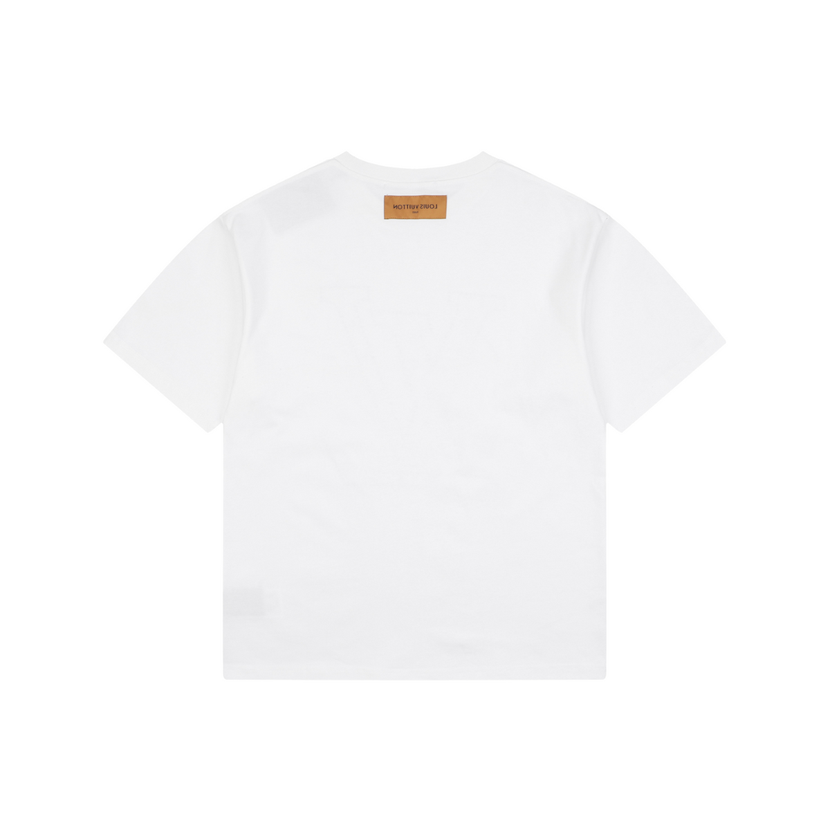 LV Monogram Towel Embroidery Short Sleeve Tee – White / Blue