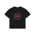 Gucci Double G Block Print Short Sleeve Tee – Black