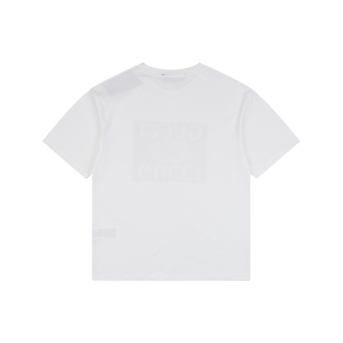 Gucci Double G Block Print Short Sleeve Tee – White