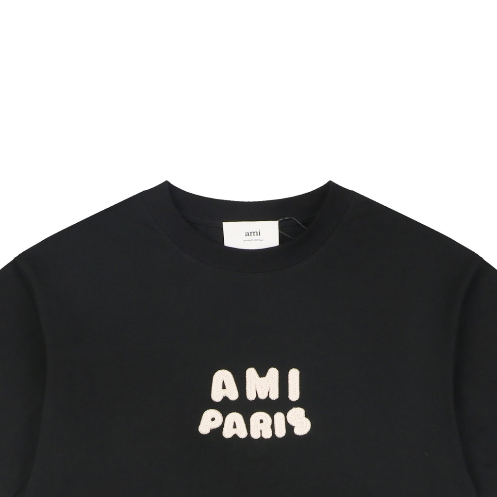 AMI Paris Playful AMI Logo Embroidery Short Sleeve Tee