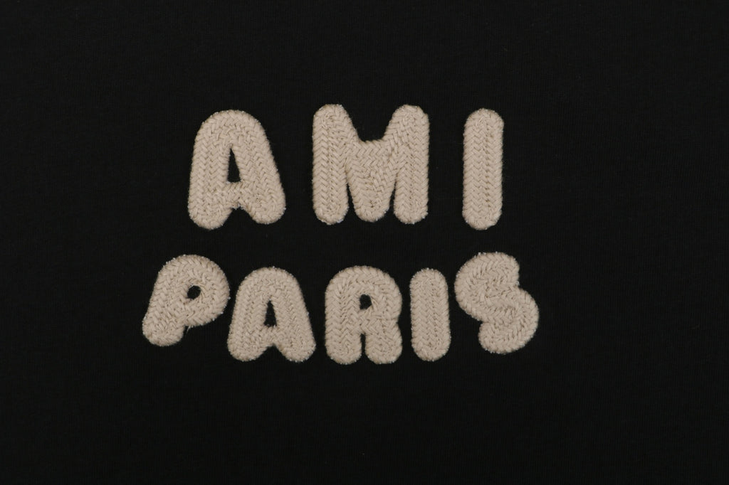 AMI Paris Playful AMI Logo Embroidery Short Sleeve Tee