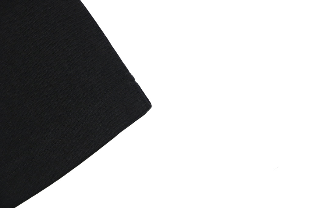 Fendi Gradient FENDI Logo Embroidery Short Sleeve Tee – Black