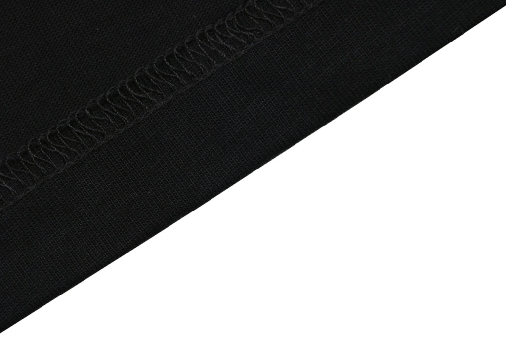 Fendi Gradient FENDI Logo Embroidery Short Sleeve Tee – Black