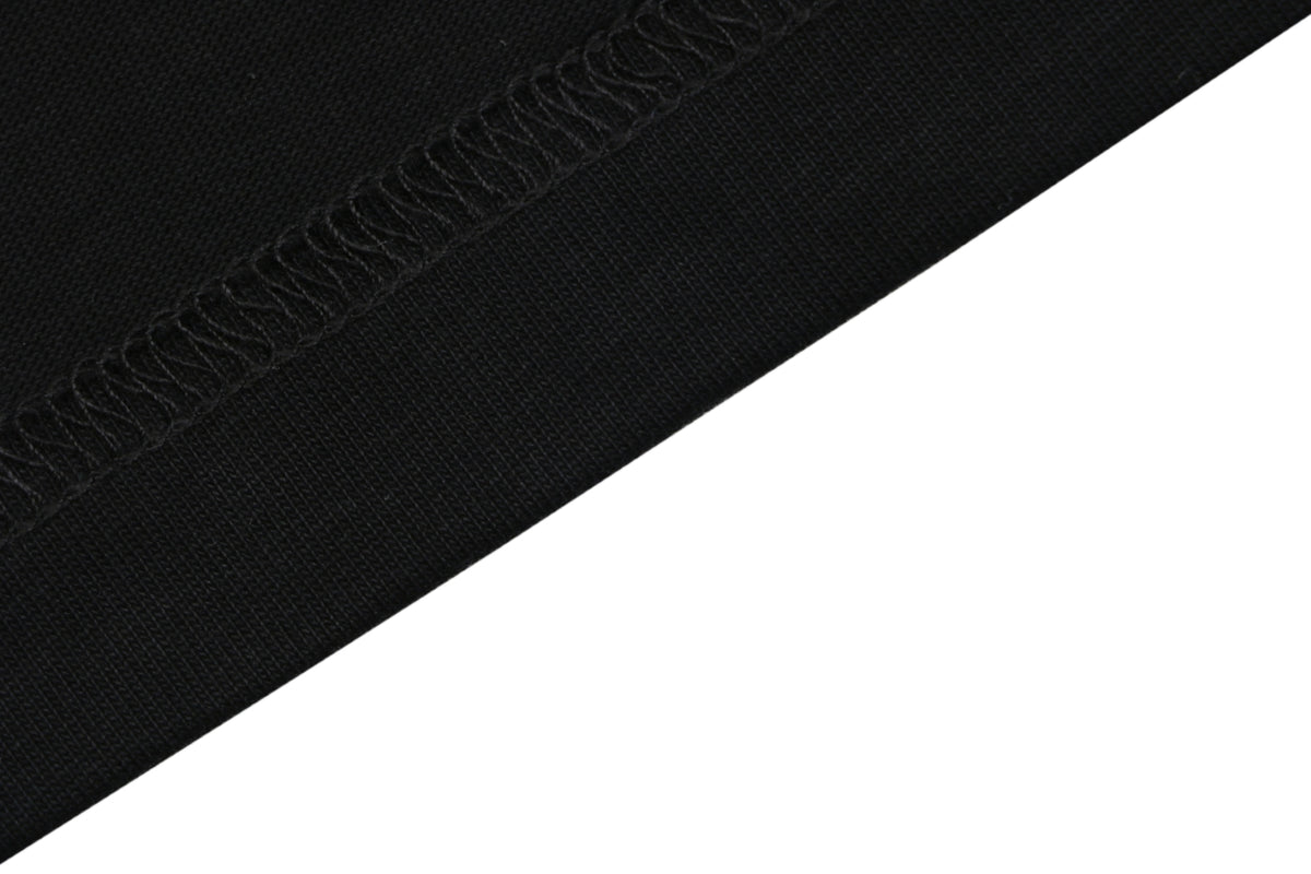Fendi Gradient FENDI Logo Embroidery Short Sleeve Tee – Black